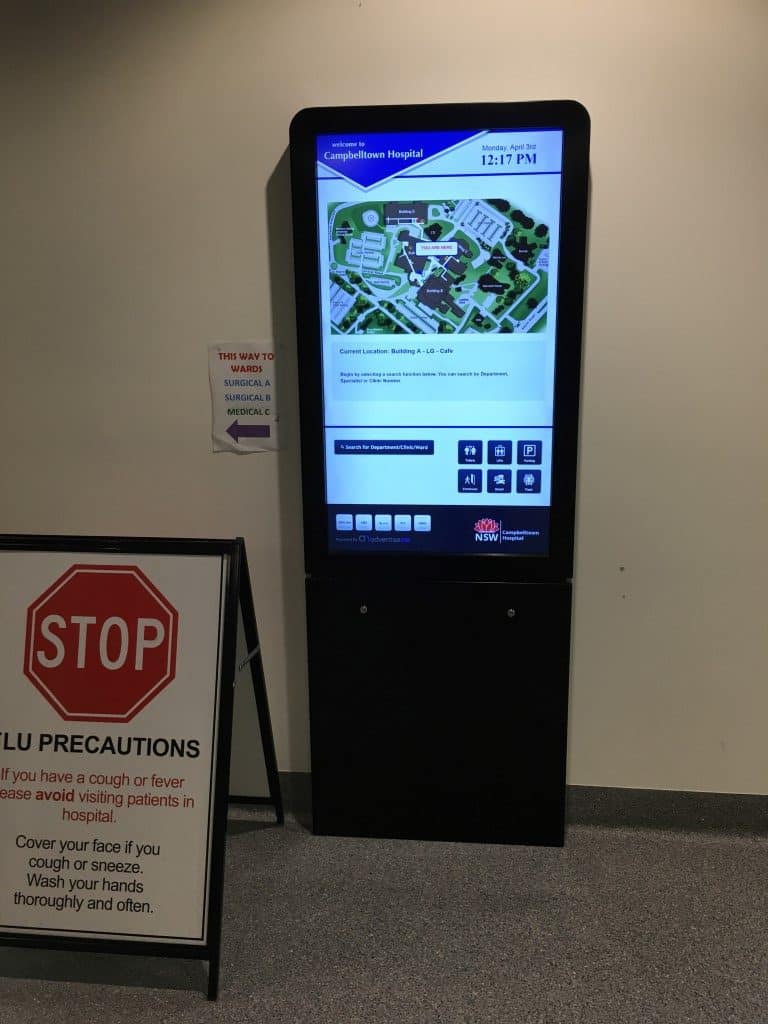 Digital Wayfinding Solutions - Cambelltown Hospital - Cafe 2