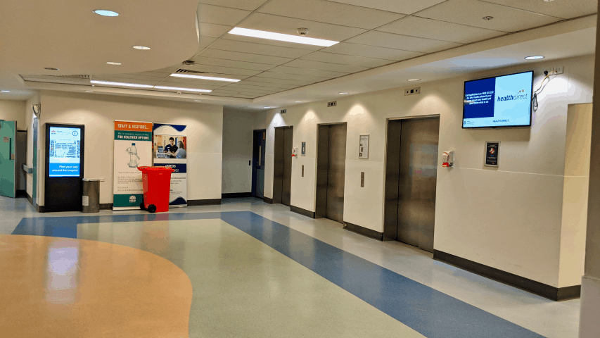 Digital Wayfinding Solutions - Bankstown Hospital Lifts