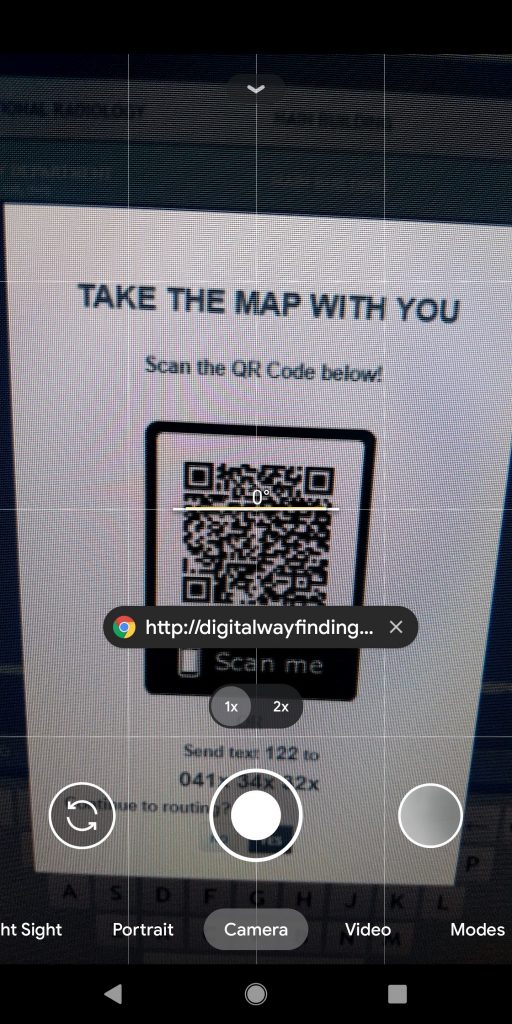 Digital Wayfinding Solutions - USING QR CODES FOR DIGITAL WAYFINDING SOLUTIONS camera app