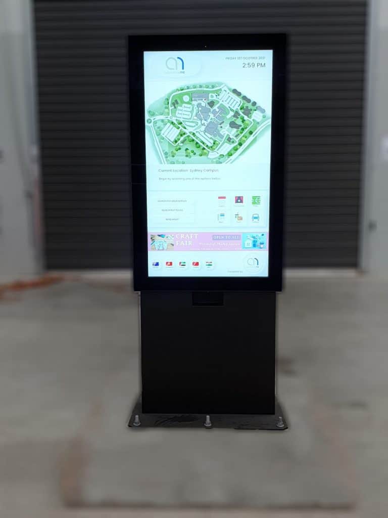 Digital Wayfinding Solutions Outdoor Digital Wayfinding Kiosk Floor Mounted