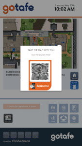 Digital Wayfinding Solutions - GOTAFE digital wayfinding QR code module