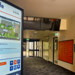 Digital Wayfinding Solutions - GOTAFE digital wayfinding corridor education